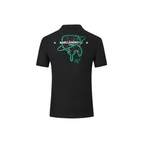 Поло Мужское KARL LAGERFELD Черное