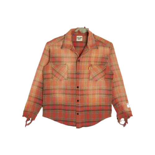 Gallery Dept. Red Men's Shirts Gallery Dept. Красные Мужские Рубашки