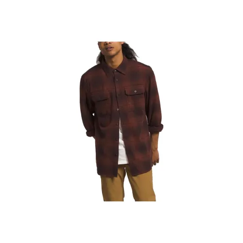 THE NORTH FACE Рубашка Мужская Угольный Коричневый