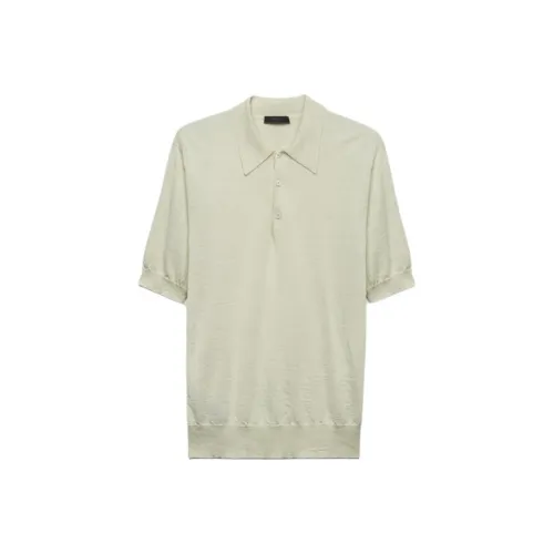 PRADA Зеленая Мужская Поло