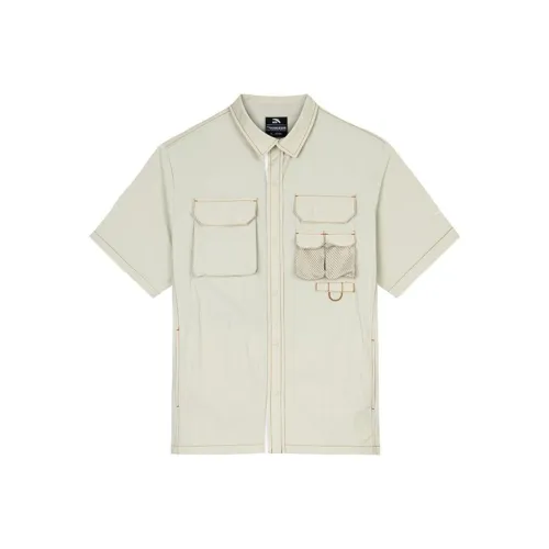 ANTA x National Geographic Рубашка Мужская Нефритово-Серый