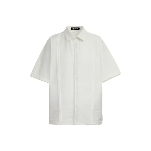 Минималистский стиль мода Японский стиль Свободный крой Короткий рукав Рубашка Унисекс