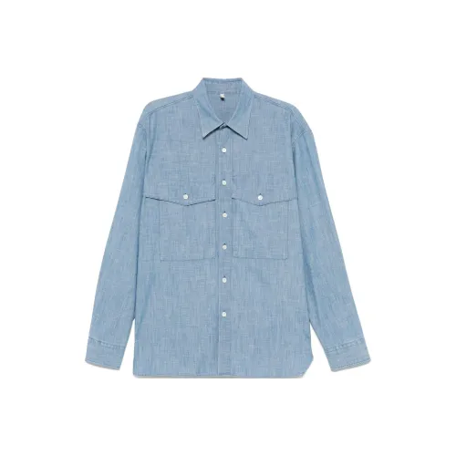 Sunflower Blue Men's Shirts Подсолнух Синий Мужские Рубашки