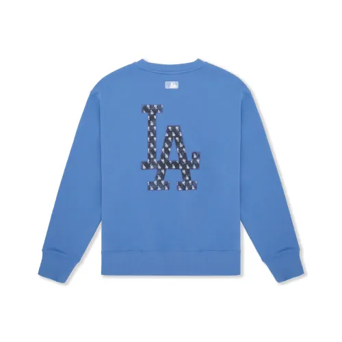MLB MONOGRAM Коллекция Los Angeles Dodgers 24FW Круглый вырез Свитшот Унисекс Темно-синий