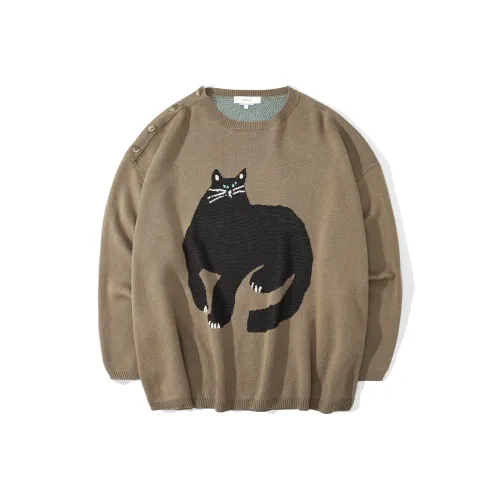 UNVESNO Коричневый Унисекс Свитеры