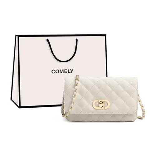 COMELY Коровья кожа Сумка через плечо Стандартная Женская Белая Черная