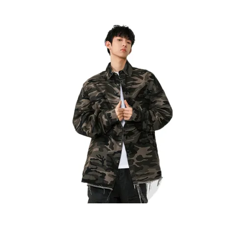 ZUOFEILI Камуфляж Унисекс Рубашки