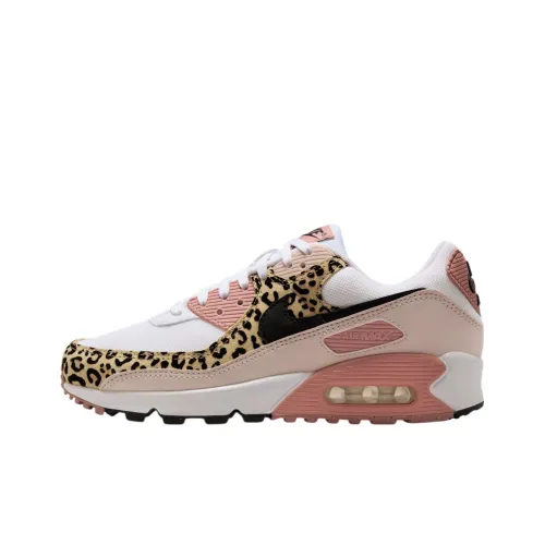 Nike Air Max 90 Low Топ Повседневные Беговые Кроссовки Женские Розовые Белые Черные