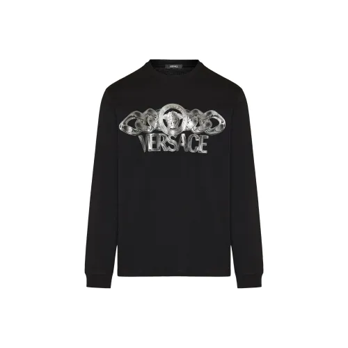 VERSACE Мужские черные свитшоты