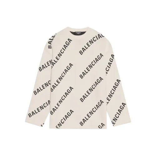 Balenciaga Allover Светлый Бежевый Мужские Свитера
