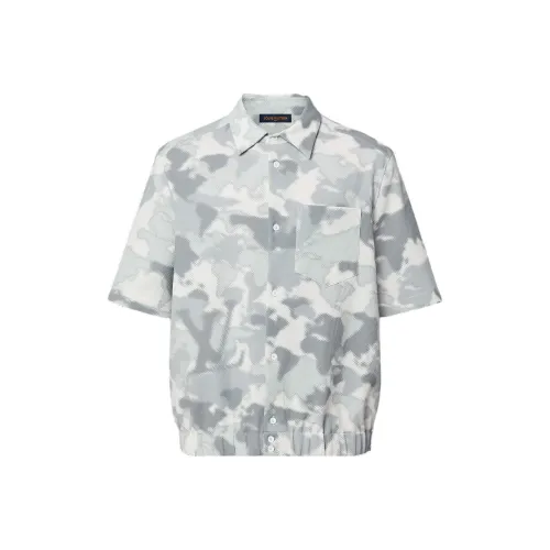 LOUIS VUITTON SS24 Рубашка Мужская Серого цвета