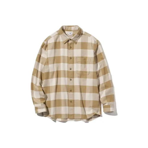 UNIQLO Темно-бежевые мужские рубашки