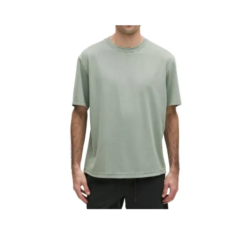 lululemon EasySet Тренировки Короткий Рукав Рубашка Wash Рубашка Мужская