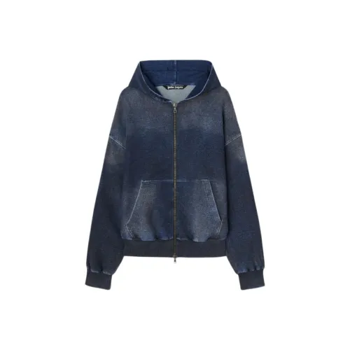 PALM ANGELS FW24 Толстовка Мужской Светло-Синий