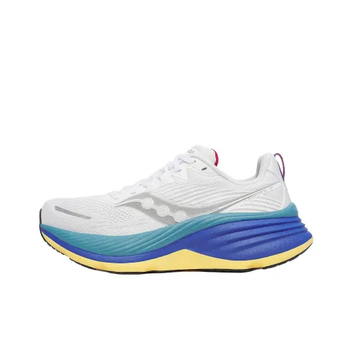 Saucony Hurricane 24 Slip-resistant Abrasion-resistant Низкий топ Беговые кроссовки Женские Белые