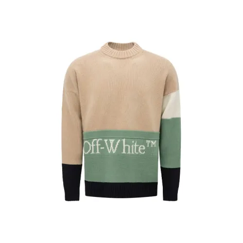 Off Белый SS21 Многоцветные Мужские Свитера