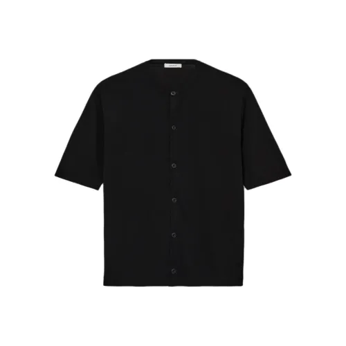 Lemaire Рубашка Весенний Летний Унисекс Черный
