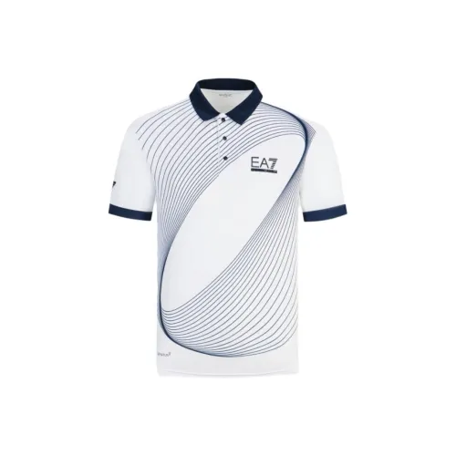 EMPORIO ARMANI EA7 SS24 Поло Мужское Белое