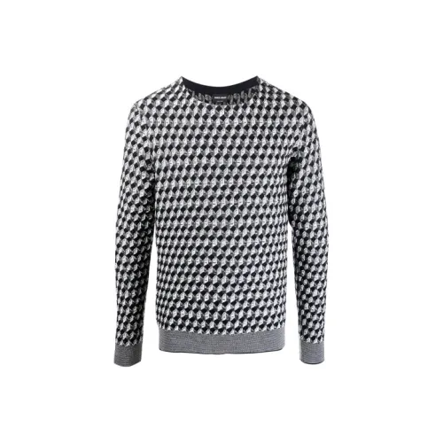 GIORGIO ARMANI Черные Мужские Свитера