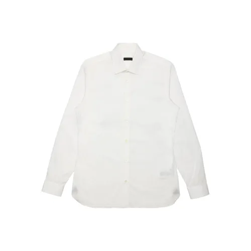 Ermenegildo Zegna Белые Мужские Рубашки
