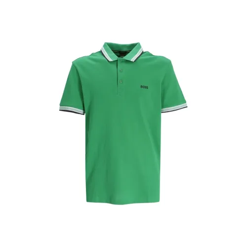Hugo Boss Поло Мужское Зеленое
