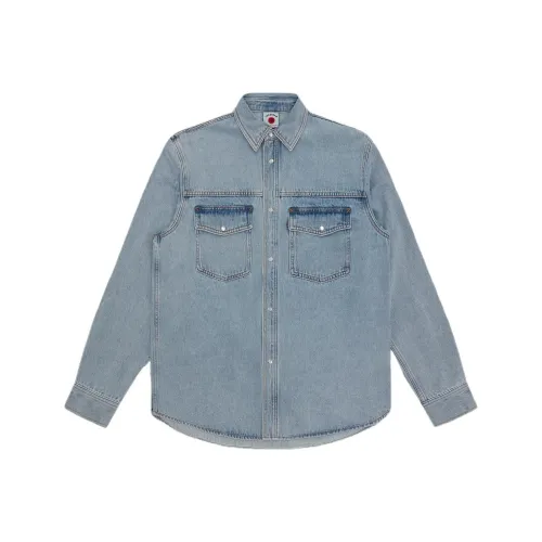 Мороженое Синий Унисекс Рубашки