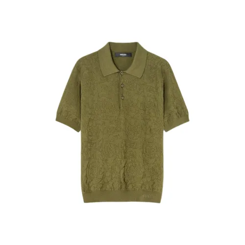 VERSACE SS24 Поло Мужское Зеленое