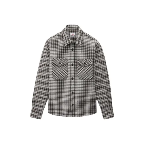 WOOLRICH Рубашка Мужская Кремовая Клетка