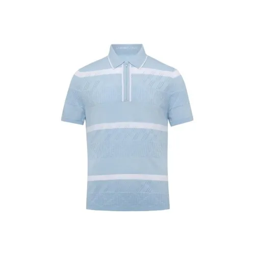 LI NING 1990 GOLF серия Поло Мужское Ледниково-голубой