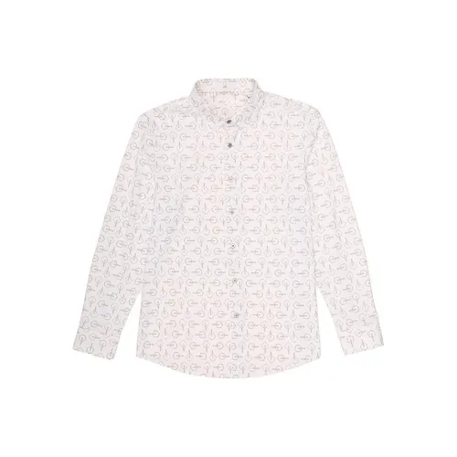 CANUDILO Рубашка Мужская 61426202 020 Натуральный Белый