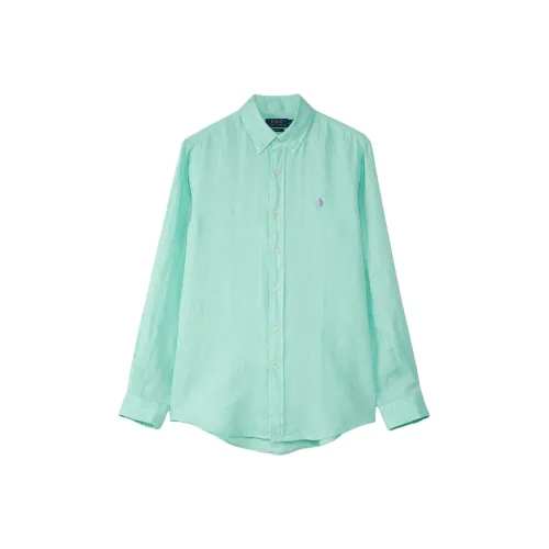 Polo Ralph Lauren SS25 Рубашка Мужская Циановая