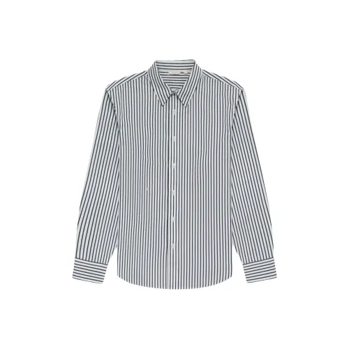 AIME LEON DORE SS25 Рубашка Мужская Зеленая Белая Полосатая