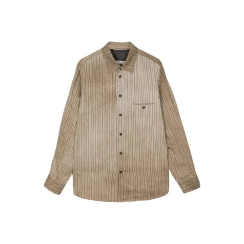 ZIGGYCHEN Бежевые Мужские Рубашки