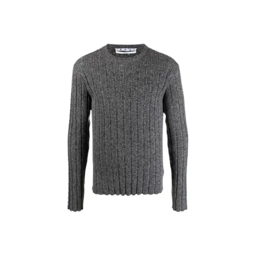 Off Белый SS21 Серый Мужские Свитера