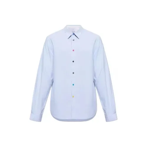 PS By Paul Smith Рубашка Мужская Светло-Синяя