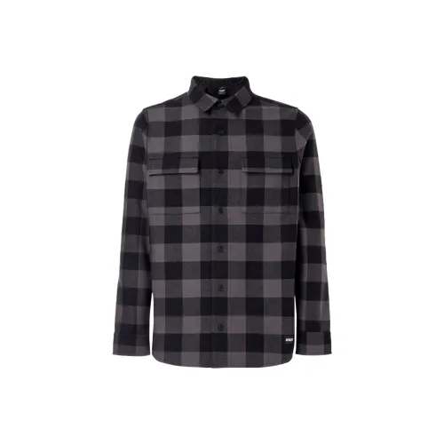 Oakley Медведь Cozy Фланелевая Рубашка Мужская Черная