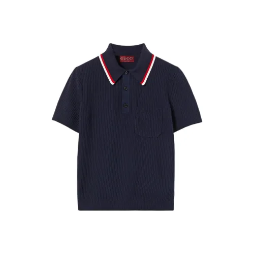 GUCCI Lido Поло Мужское Темно-синий
