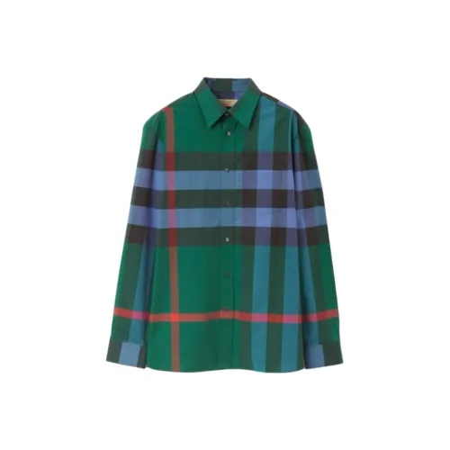 Burberry Зеленые Мужские Рубашки