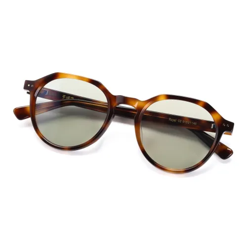 QINGZHIZUO Импортный ацетат металл нерегулярная форма солнцезащитные очки унисекс черепаховый черный