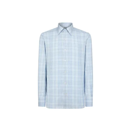 TOM FORD Светло-синие мужские рубашки