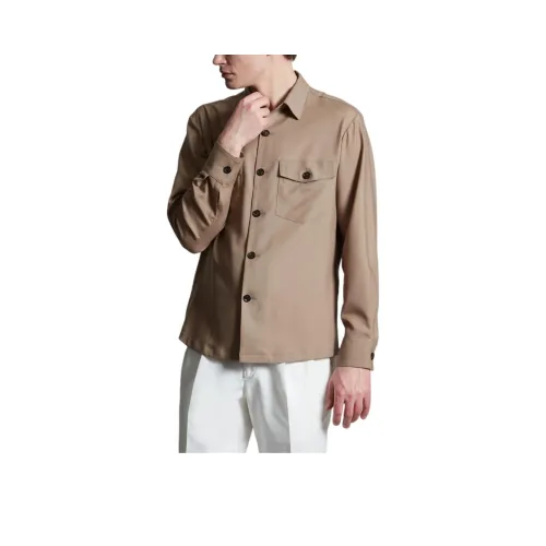 Colombo Коричневый Мужские Рубашки