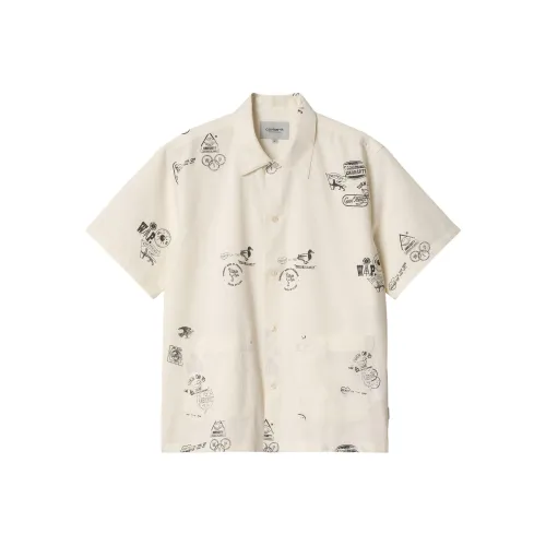 Carhartt WIP Stamp Shirt Men's Wax White