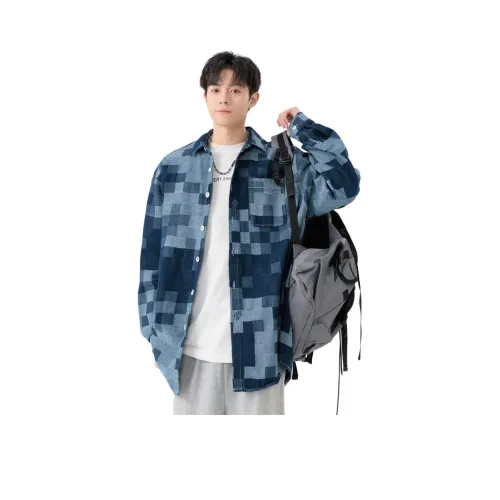 PIERRE CARDIN Blue Men's Shirts PIERRE CARDIN Синий Мужские Рубашки