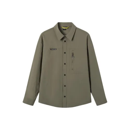 TOREAD Армейский зеленый Мужские рубашки