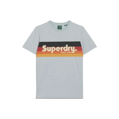 SUPERDRY Серый Мужской T-Рубашки