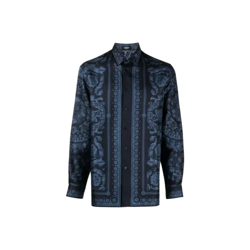 FANSIZHE Рубашка Мужская Морской Синий