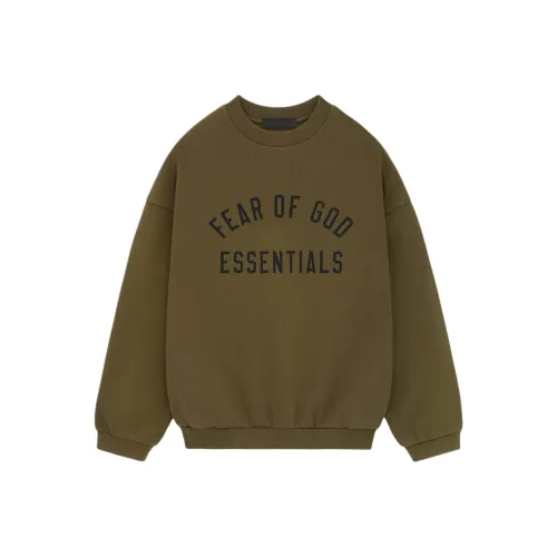 Fear of God ESSENTIALS Оливково-зеленый/Оливковый Мужские Толстовки