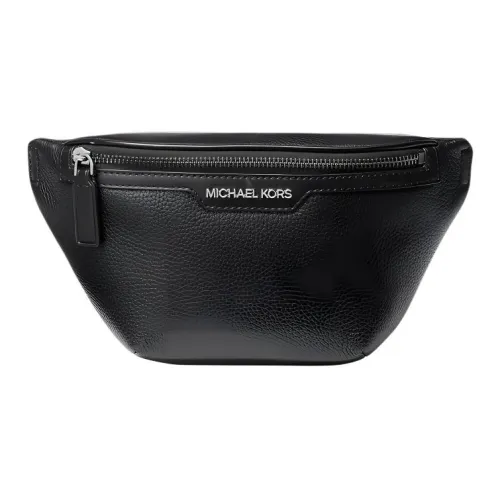 MICHAEL KORS MK Cooper Коровья кожа Сумка через плечо Бананка Маленький Мужской Черный