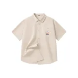 [Ледяной шелк охлаждающий] Светлый бежевый (Логотип Ma Tian Di Smiling на груди)