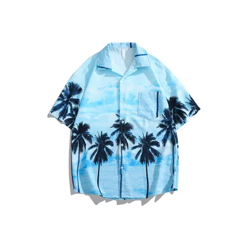 TIMD Гавайи Синий Унисекс Рубашки